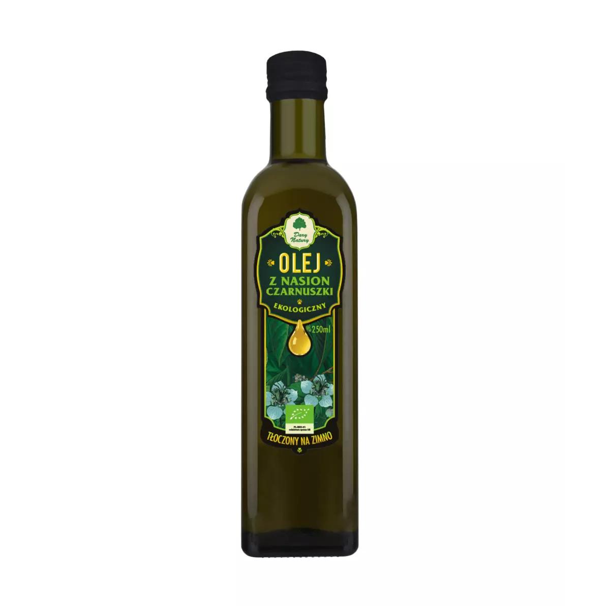 Olej z Nasion Czarnuszki EKO 250 ml Dary Natury Olej z Nasion Czarnuszki EKO 250 ml Dary Natury