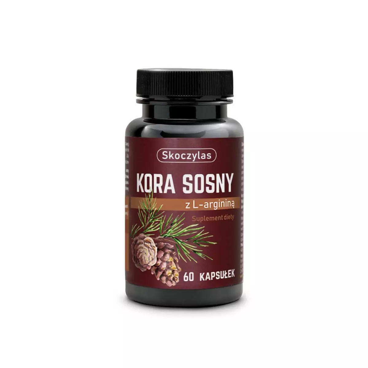 Kora Sosny z L-Argininą (60 kaps) Skoczylas Kora Sosny z L-Argininą (60 kaps) Skoczylas
