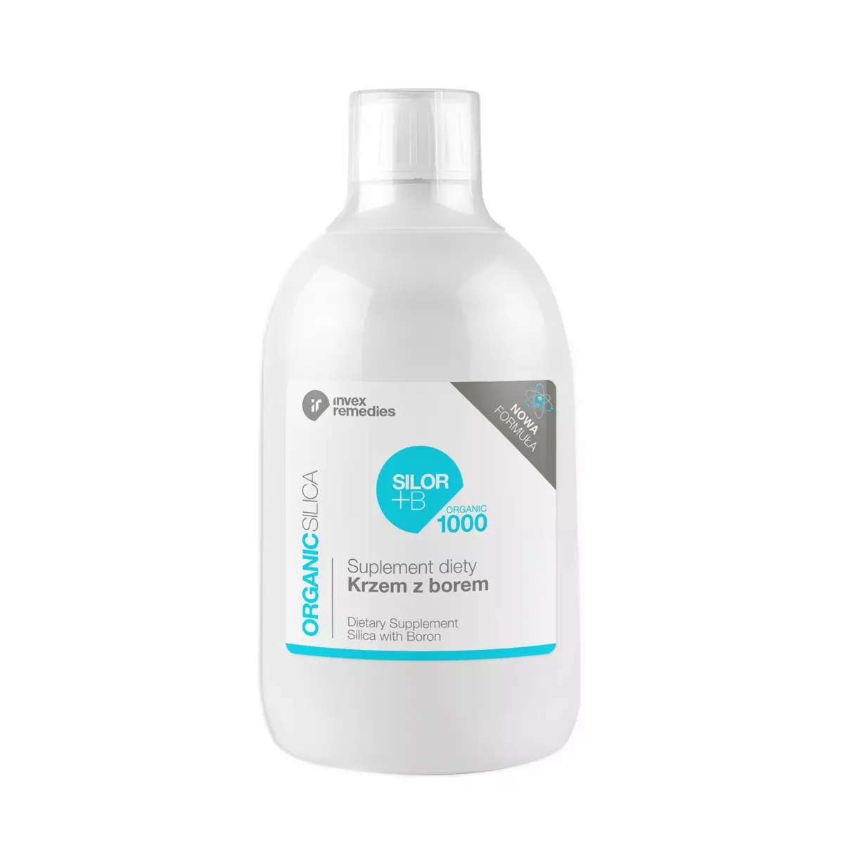 SILOR+B ORGANIC Krzem Organiczny + Bor 500 ml Invex Remedies SILOR+B ORGANIC Krzem Organiczny + Bor 500 ml Invex Remedies