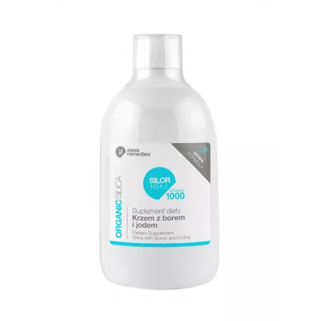 SILOR+B+J ORGANIC Krzem Organiczny + Bor + Jod 500 ml Invex Remedies