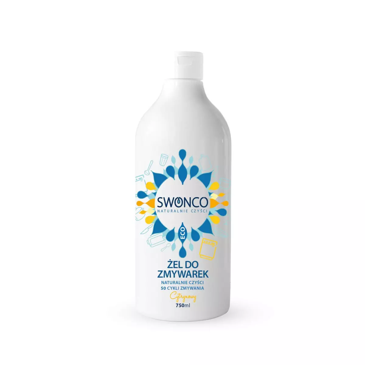 Żel do Zmywarek Cytrynowy Ekologiczny 750 ml SWONCO Żel do Zmywarek Cytrynowy Ekologiczny 750 ml SWONCO