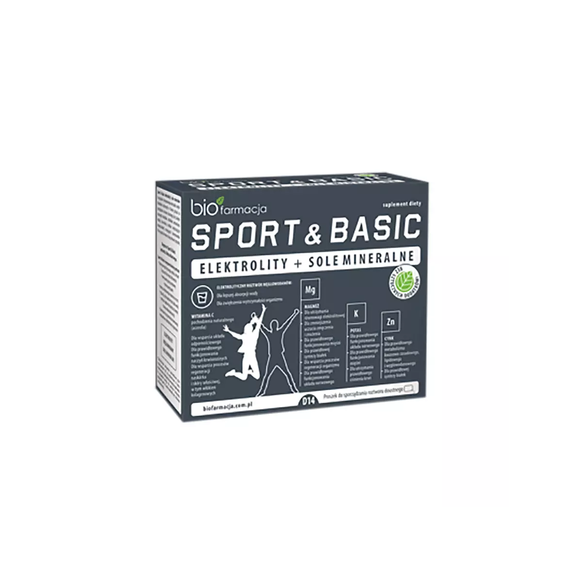 Elektrolity + Sole Mineralne Sport & Basic Acerola Sód Magnez Potas Cynk (14 saszetek) Biofarmacja Elektrolity + Sole Mineralne Sport & Basic Acerola Sód Magnez Potas Cynk (14 saszetek) Biofarmacja