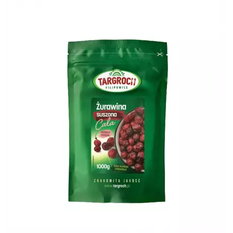 Żurawina Suszona Całojagodowa Cała 1 kg TARGROCH