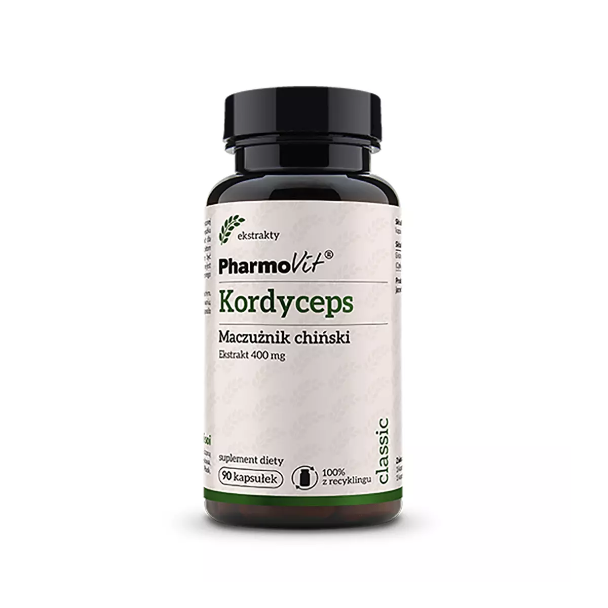 KORDYCEPS Maczużnik Chiński 400 mg Cordyceps (90 kaps) Pharmovit KORDYCEPS Maczużnik Chiński 400 mg Cordyceps (90 kaps) Pharmovit