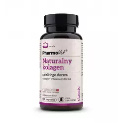 Naturalny Kolagen z Dzikiego Dorsza + Witamina C (90kaps) Pharmovit