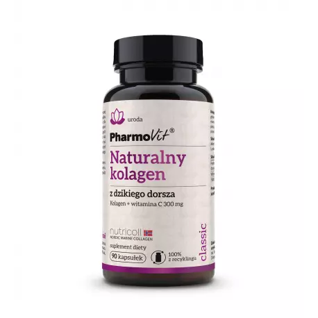 Naturalny Kolagen z Dzikiego Dorsza + Witamina C (90kaps) Pharmovit