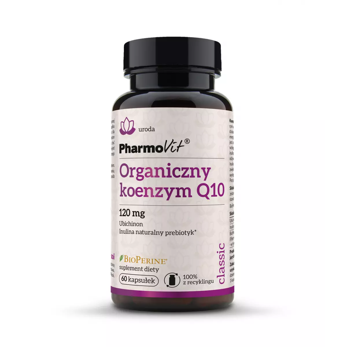 Koenzym Q-10 Ubichinon 120 mg Organiczny (60 kaps) BioPerine Pharmovit Koenzym Q-10 Ubichinon 120 mg Organiczny (60 kaps) BioPerine Pharmovit