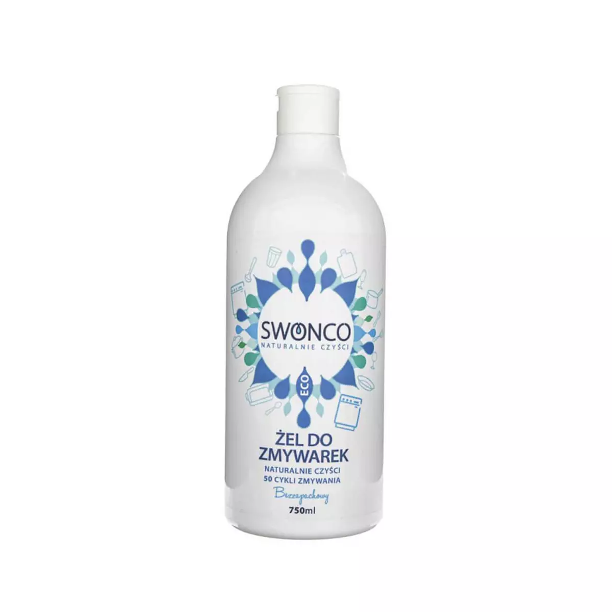 Żel do Zmywarek Bezzapachowy Ekologiczny 750 ml SWONCO Żel do Zmywarek Bezzapachowy Ekologiczny 750 ml SWONCO