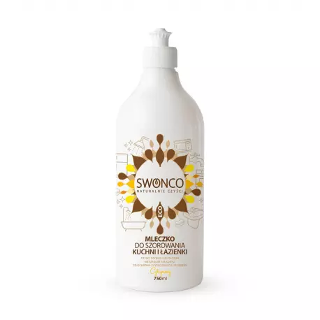 Mleczko do Szorowania Kuchni i Łazienki Cytrynowy Ekologiczne 750 ml SWONCO