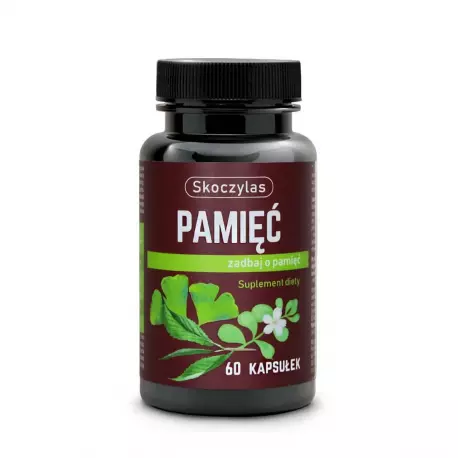Pamięć - Bacopa Monnieri L-teanina Ginkgo biloba Forskolina (60 kaps) Skoczylas