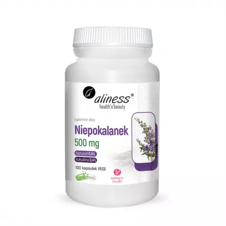 Niepokalanek 500 mg Wspiera gospodarkę hormonalną Kobiet (100 kaps) Aliness