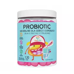 PROBIOTIC Naturalne Żelki z Probiotykami dla dzieci i dorosłych (120 szt) MyVita