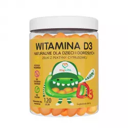 WITAMINA D3 Naturalne Żelki z witaminą D3 dla dzieci i dorosłych (120 szt) MyVita