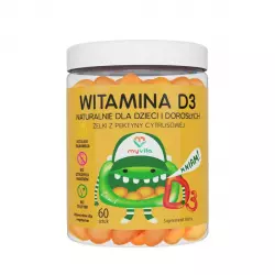 WITAMINA D3 Naturalne Żelki z witaminą D3 dla dzieci i dorosłych (60 szt) MyVita