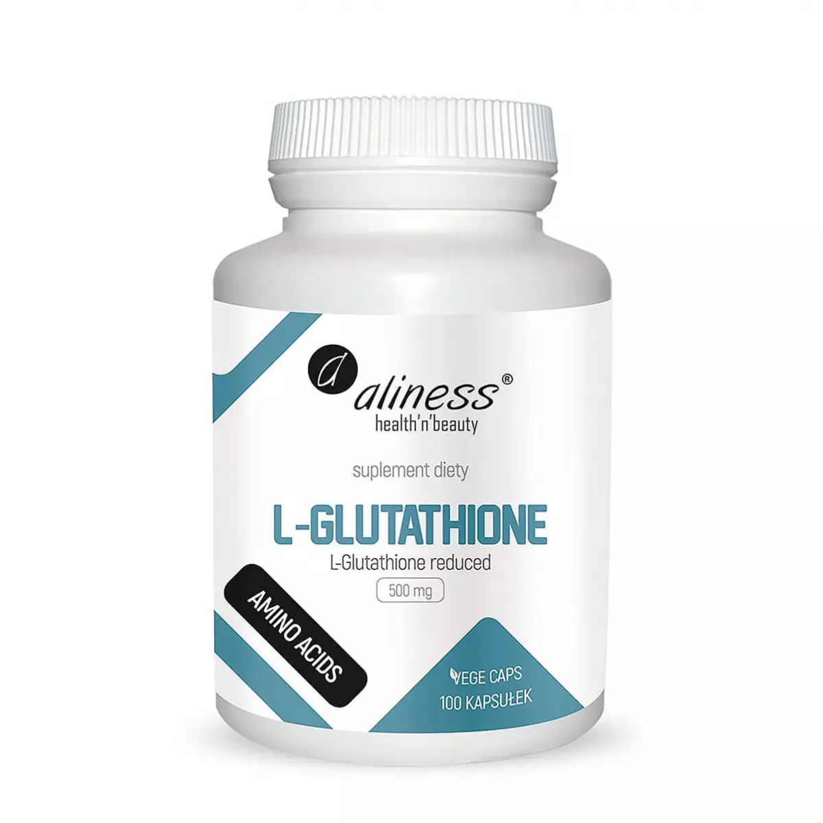 L-Glutathione Glutation Zredukowany 500 mg (100 kaps) Aminokwasy Aliness L-Glutathione Glutation Zredukowany 500 mg (100 kaps) Aminokwasy Aliness