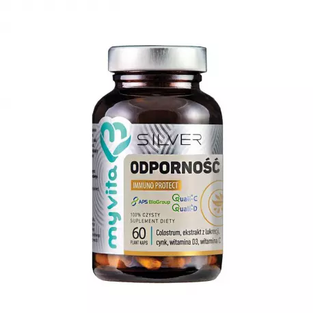 ProComplex Odporność Immuno Protect Lukrecja Colostrum (60 kaps) Silver MyVita