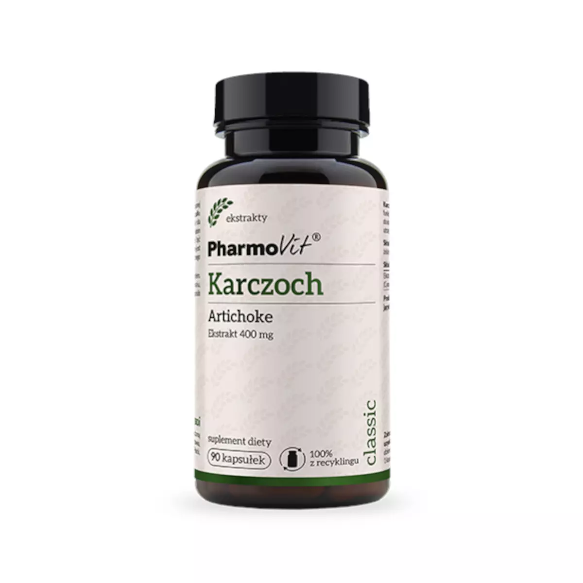 Karczoch Zwyczajny Artichoke 4:1 400 mg (90 kaps) Pharmovit Karczoch Zwyczajny Artichoke 4:1 400 mg (90 kaps) Pharmovit