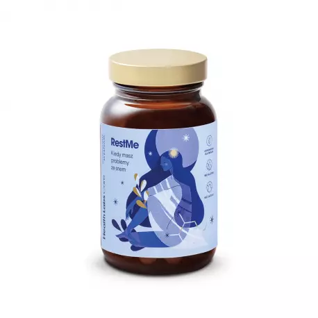 RestMe (60 kaps) Sen Odprężenie Wyciszenie Wsparcie Mózgu Health Labs Care
