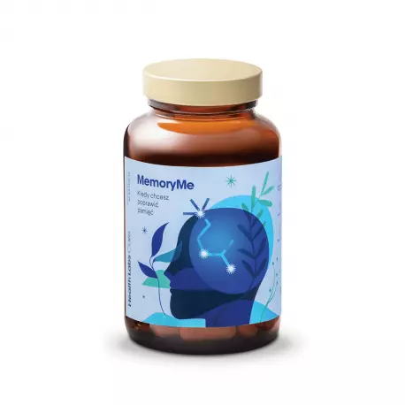 MemoryMe (90 kaps) Pamięć Wsparcie Mózgu Uczenie się Health Labs Care