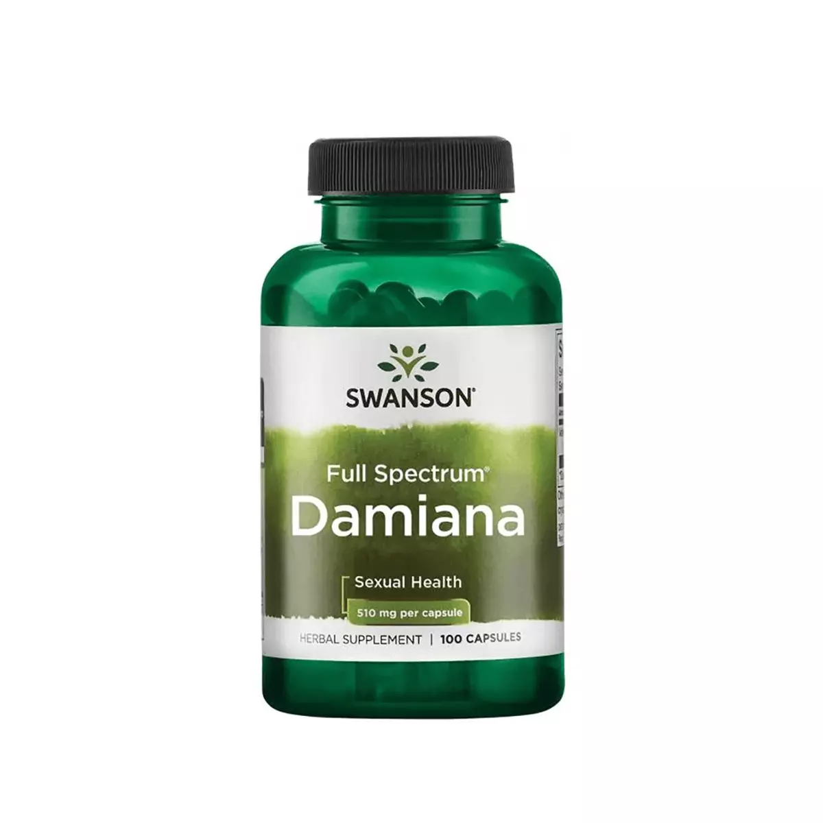 Ekstrakt z Liści Damiana Full Spectrum 510 mg (100 kaps) Swanson Ekstrakt z Liści Damiana Full Spectrum 510 mg (100 kaps) Swanson