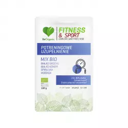 Potreningowe uzupełnienie BIO Fitness & Sport Białko Grochu Białko Konopi Spirulina Moringa Proszek 100 g BeOrganic