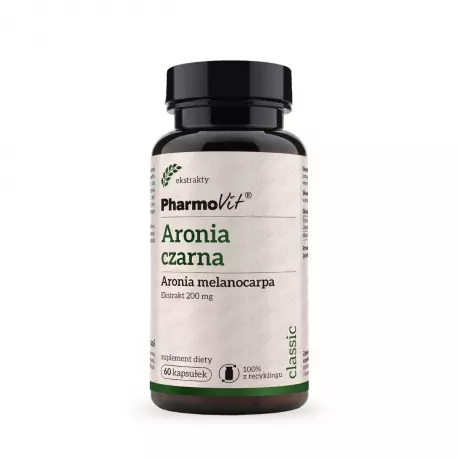 ARONIA CZARNA Ekstrakt 20:1 200mg (60kaps) PHARMOVIT