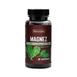 Magnez 4 formy z Witaminą B6 + Szpinak + Jarmuż (60 kaps) Skoczylas