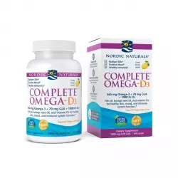 Complete Omega-D3 Omega-3 565 mg + GLA 70 mg + Witamina D3 1000 IU (60 sg) Nordic Naturals