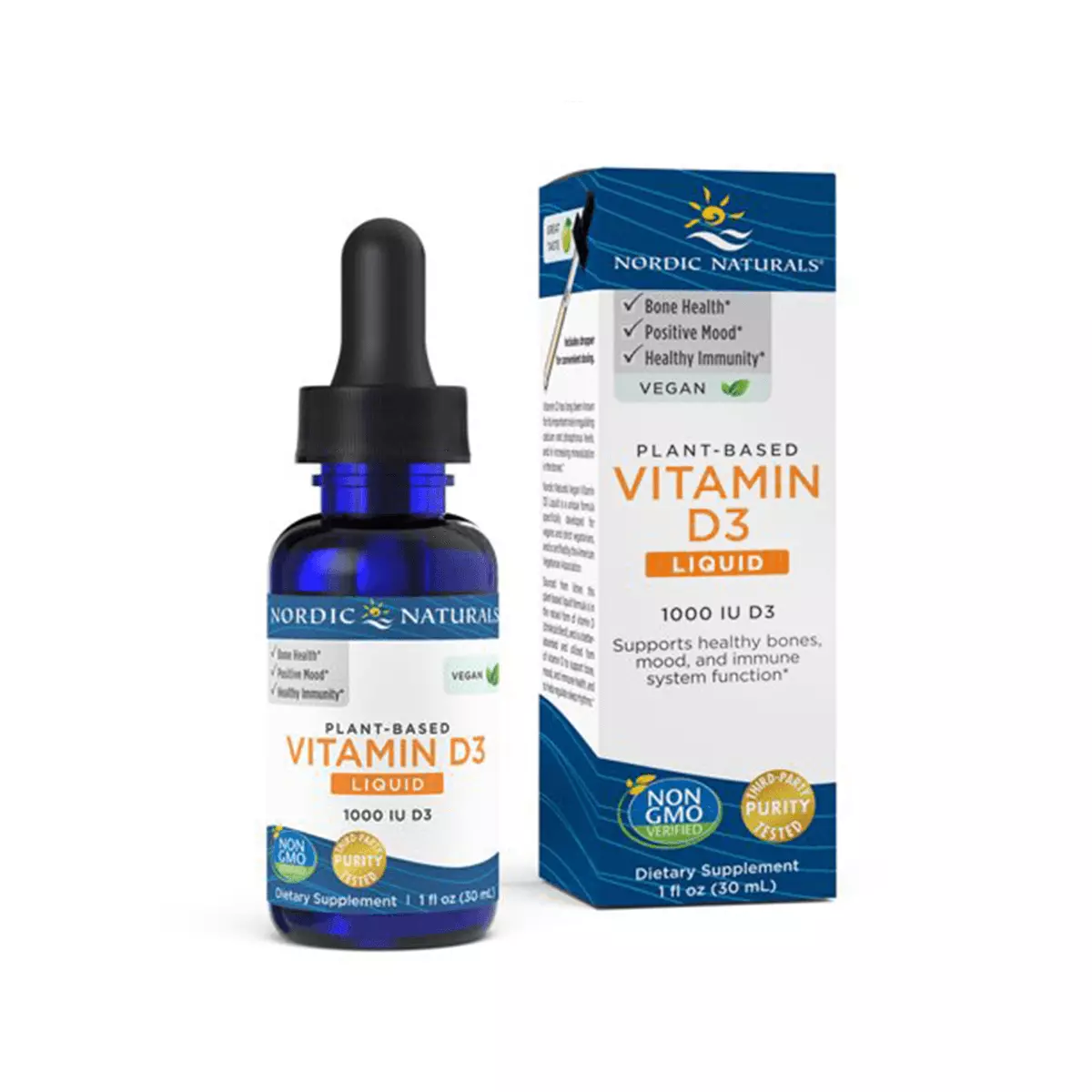 Vitamin D3 Liquid Wegańska Witamina D3 1000 IU Krople 30 ml Nordic Naturals Vitamin D3 Liquid Wegańska Witamina D3 1000 IU Krople 30 ml Nordic Naturals