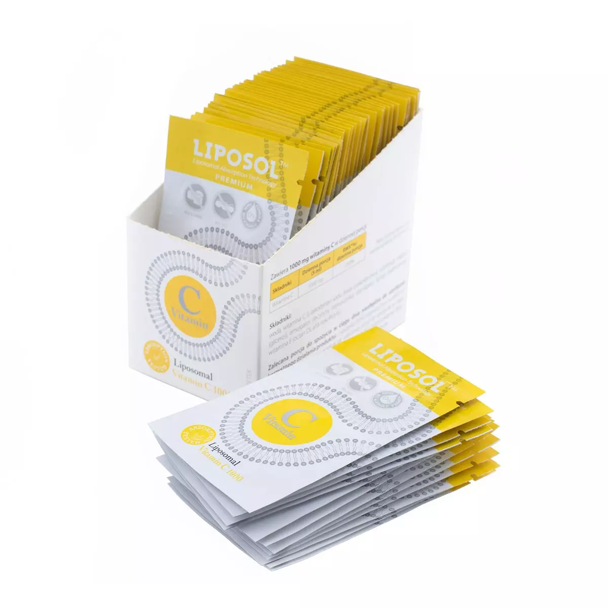 Liposomalna Witamina C 1000 Buforowana Saszetki (40 szt) Liposol Liposomalna Witamina C 1000 Buforowana Saszetki (40 szt) Liposol