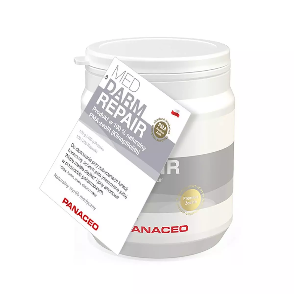 Zeolit Med Darm Repair Proszek (200 g) Aktywny 100% Klinoptylolit (Wyrób Medyczny) Panaceo Zeolit Med Darm Repair Proszek (200 g) Aktywny 100% Klinoptylolit (Wyrób Medyczny) Panaceo