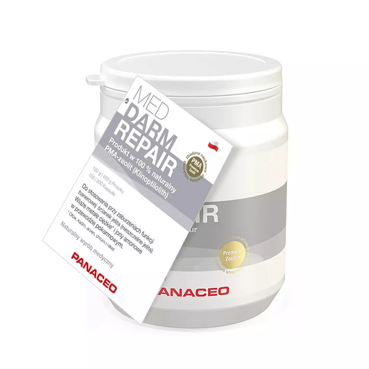 Zeolit Med Darm Repair Proszek (400 g) Aktywny 100% Klinoptylolit (Wyrób Medyczny) Panaceo Zeolit Med Darm Repair Proszek (400 g) Aktywny 100% Klinoptylolit (Wyrób Medyczny) Panaceo