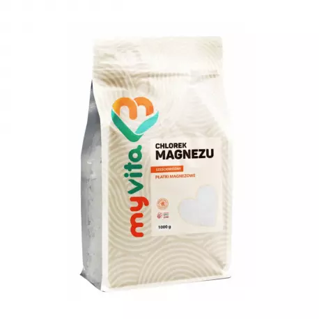 Chlorek Magnezu Sześciowodny Płatki Magnezowe 1000 g MyVita
