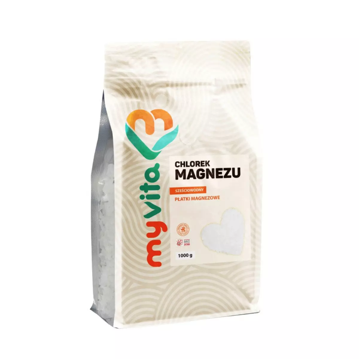 Chlorek Magnezu Sześciowodny Płatki Magnezowe 1000 g MyVita Chlorek Magnezu Sześciowodny Płatki Magnezowe 1000 g MyVita