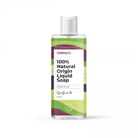 Naturalne Mydło w Płynie Fig & Green Tea Figa i Zielona herbata 100% Natural 300 ml SWONCO