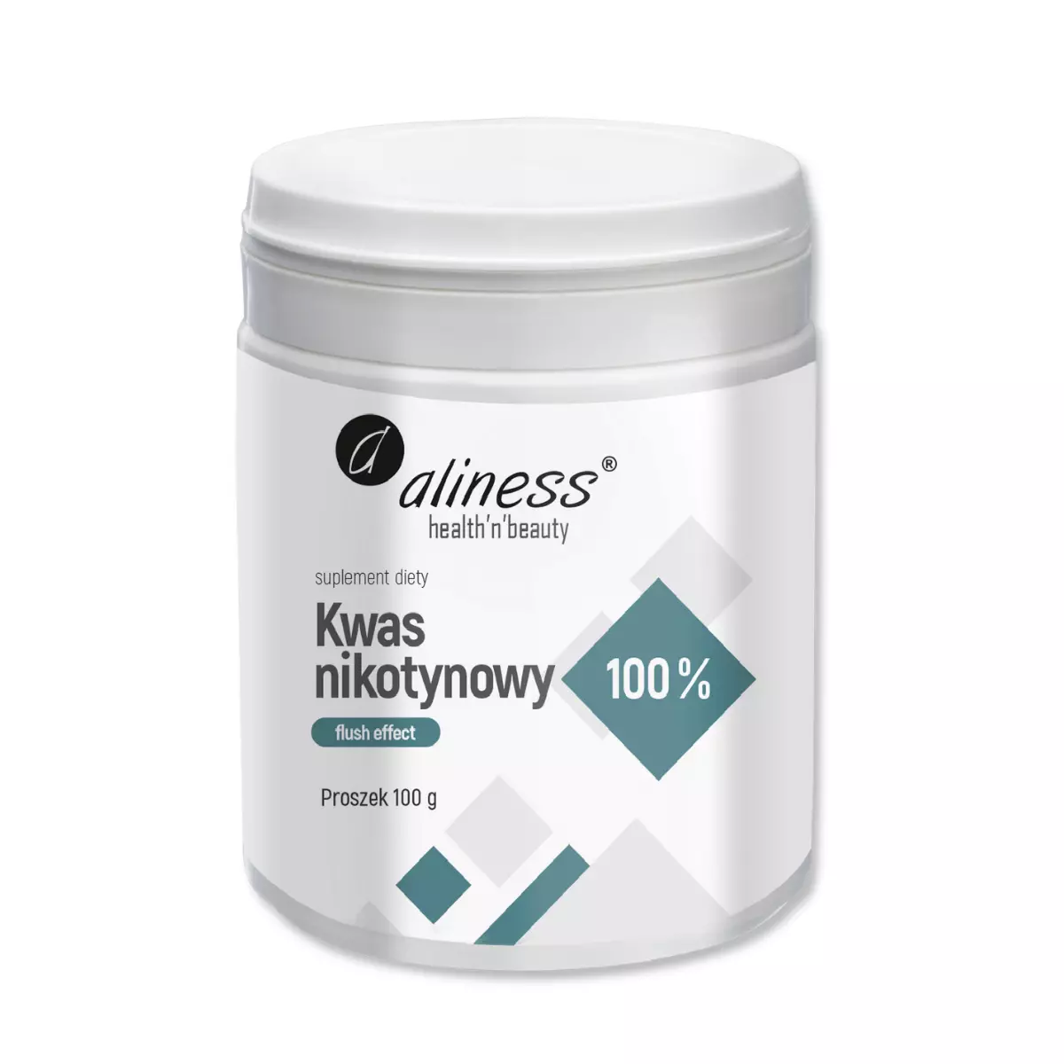 Kwas Nikotynowy 100% Niacyna Flush Effect Witamina B3 16 mg Proszek 100 g Aliness Kwas Nikotynowy 100% Niacyna Flush Effect Witamina B3 16 mg Proszek 100 g Aliness
