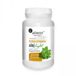Olej z Dzikiego Oregano Light 100% Czysty Naturalny 90% Karwakrolu (90 kaps) do Rozgryzania Aliness