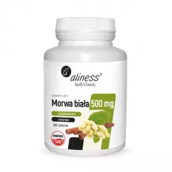 Morwa Biała z Cynamonowcem i Chromem 500 mg (180 tab) Aliness