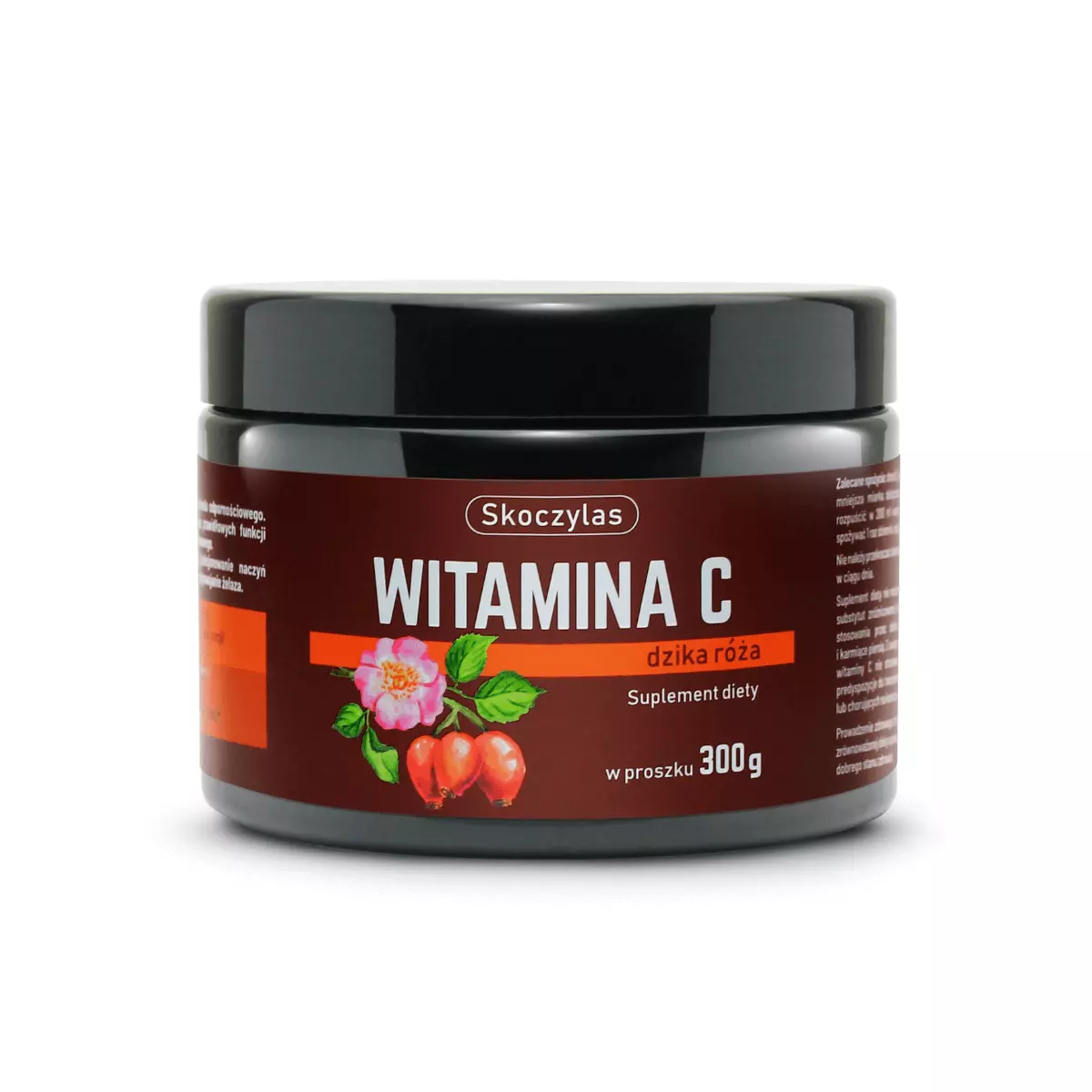 Witamina C Dzika Róża Ekstrakt Proszek 300 g Skoczylas Witamina C Dzika Róża Ekstrakt Proszek 300 g Skoczylas