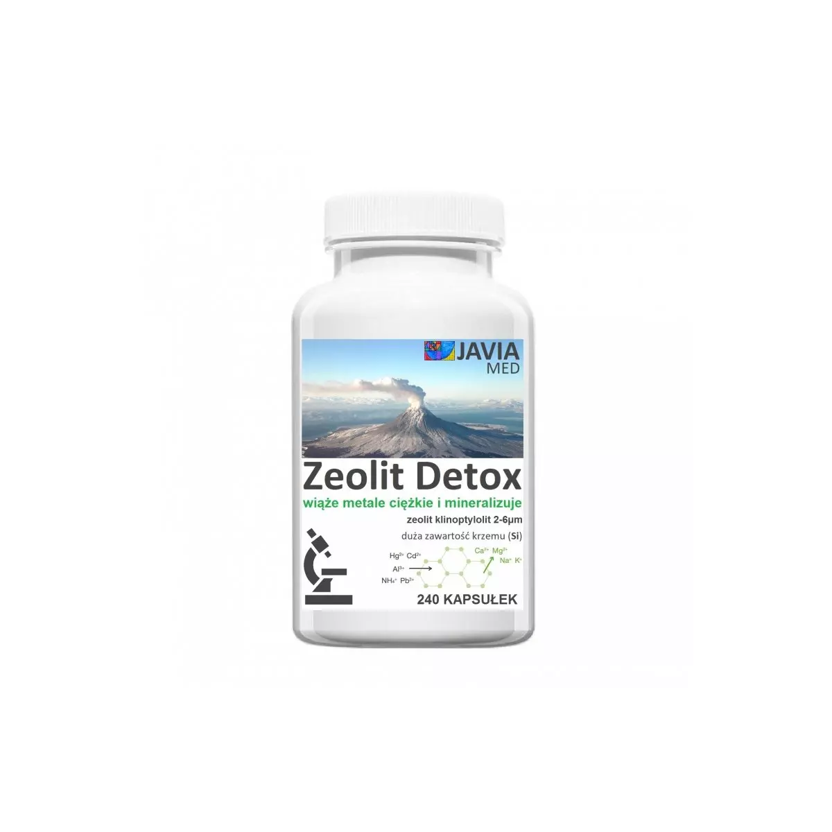 Zeolit Detox (240 kaps) Aktywny Mikronizowany Klinoptylolit Zeolit Detox (240 kaps) Aktywny Mikronizowany Klinoptylolit