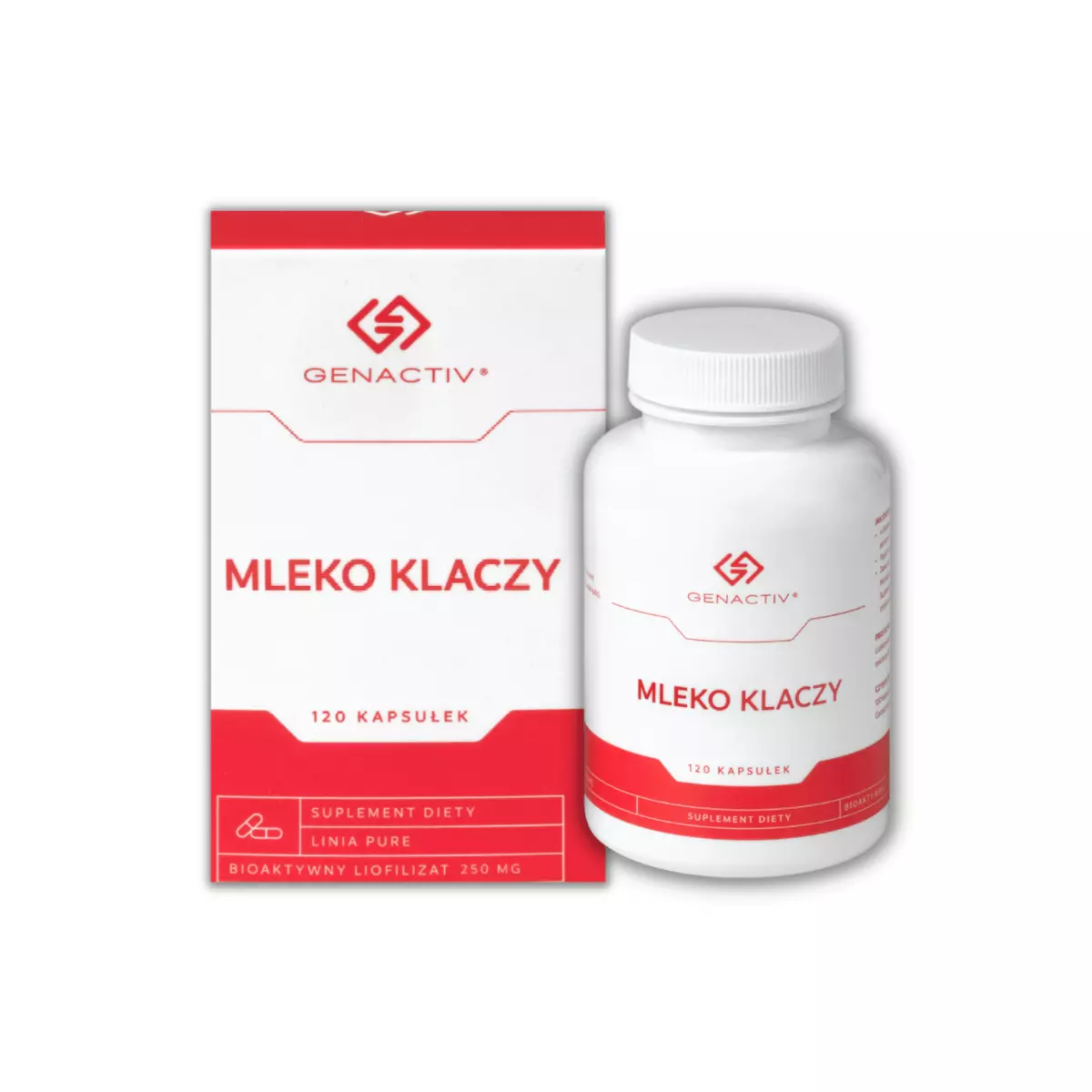 Mleko Klaczy Liofilizat 250 mg (120 kaps) Genactiv Mleko Klaczy Liofilizat 250 mg (120 kaps) Genactiv