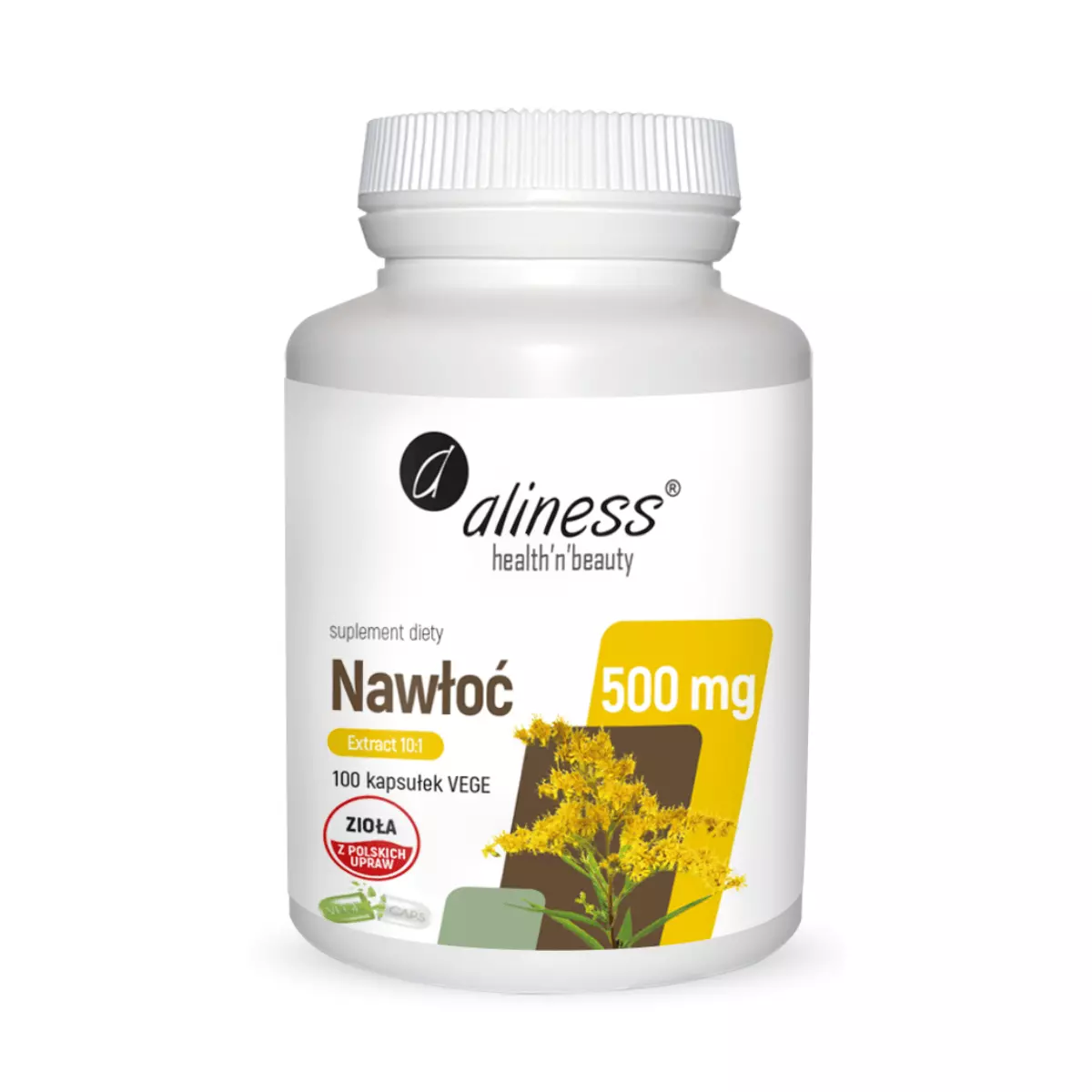 Nawłoć Ekstrakt 10:1 500 mg Układ Moczowy (100 kaps) VEGE Aliness Nawłoć Ekstrakt 10:1 500 mg Układ Moczowy (100 kaps) VEGE Aliness