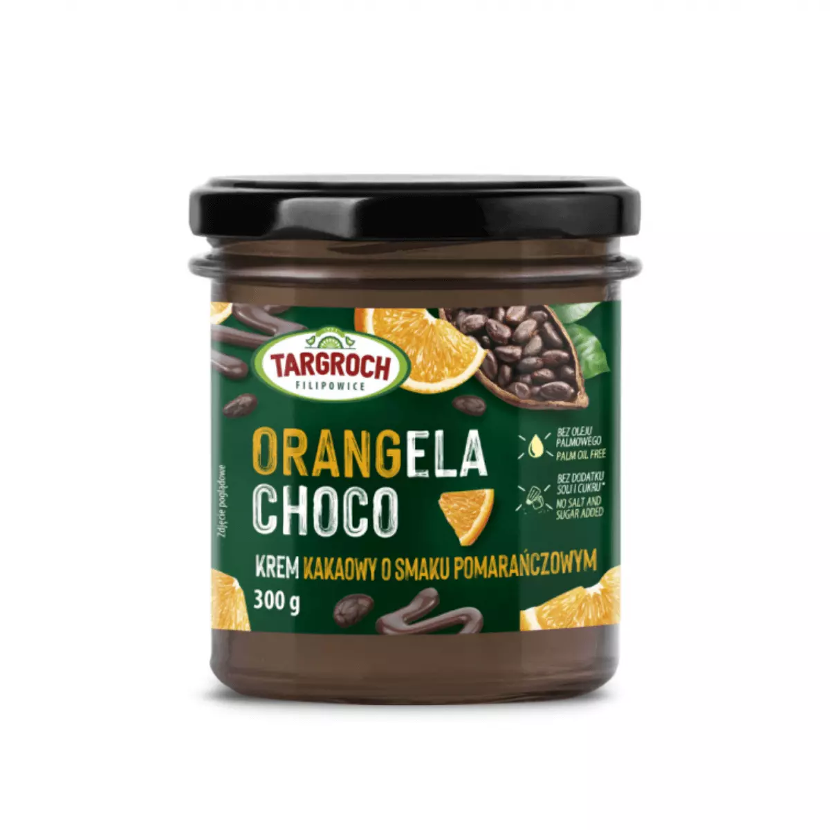 Krem Kakaowy o Smaku Pomarańczowym ORANGELA CHOCO 300 g TARGROCH Krem Kakaowy o Smaku Pomarańczowym ORANGELA CHOCO 300 g TARGROCH