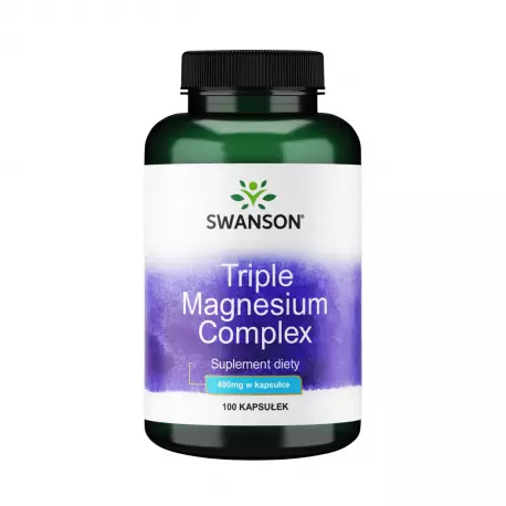 Triple Magnesium Complex Magnez 400 mg (100 kaps) Swanson