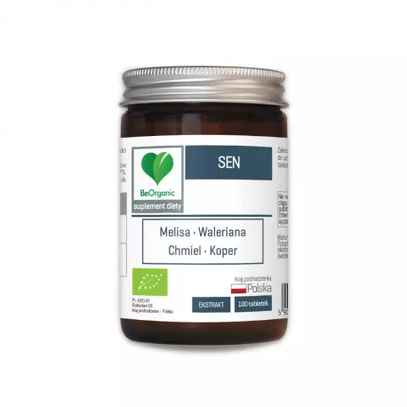 SEN BIO 450 mg Melisa Waleriana Chmiel Koper (100 tab) BeOrganic