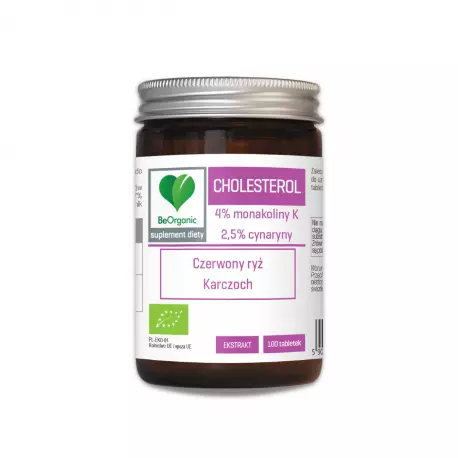 CHOLESTEROL BIO 400 mg Czerwony Ryż Karczoch (100 tab) BeOrganic