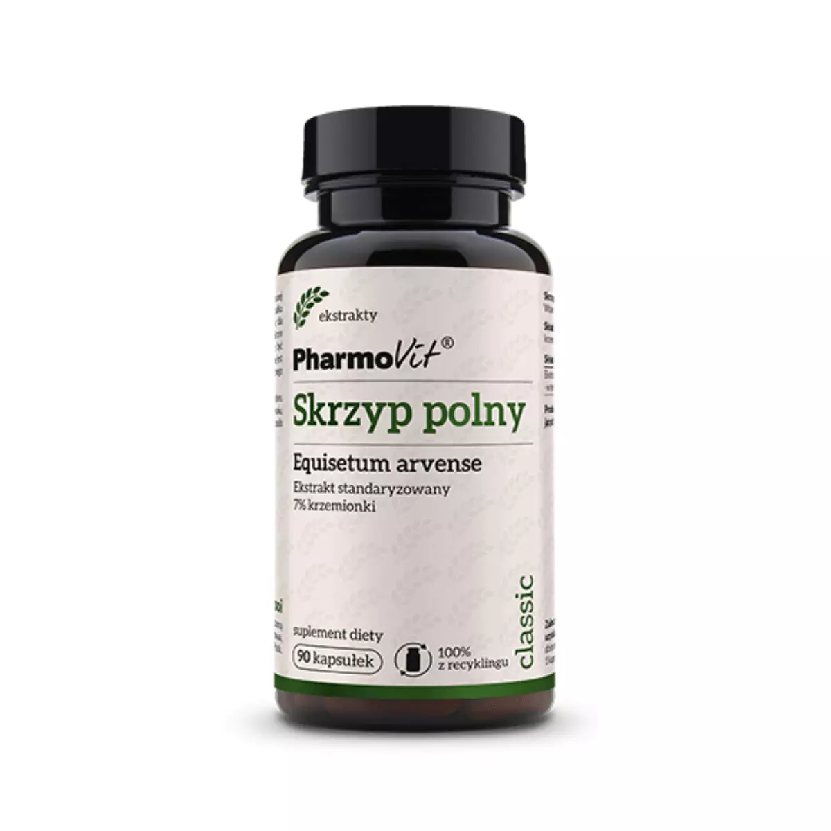 Skrzyp Polny Ekstrakt 7% Krzemionki (90 kaps) Pharmovit Skrzyp Polny Ekstrakt 7% Krzemionki (90 kaps) Pharmovit