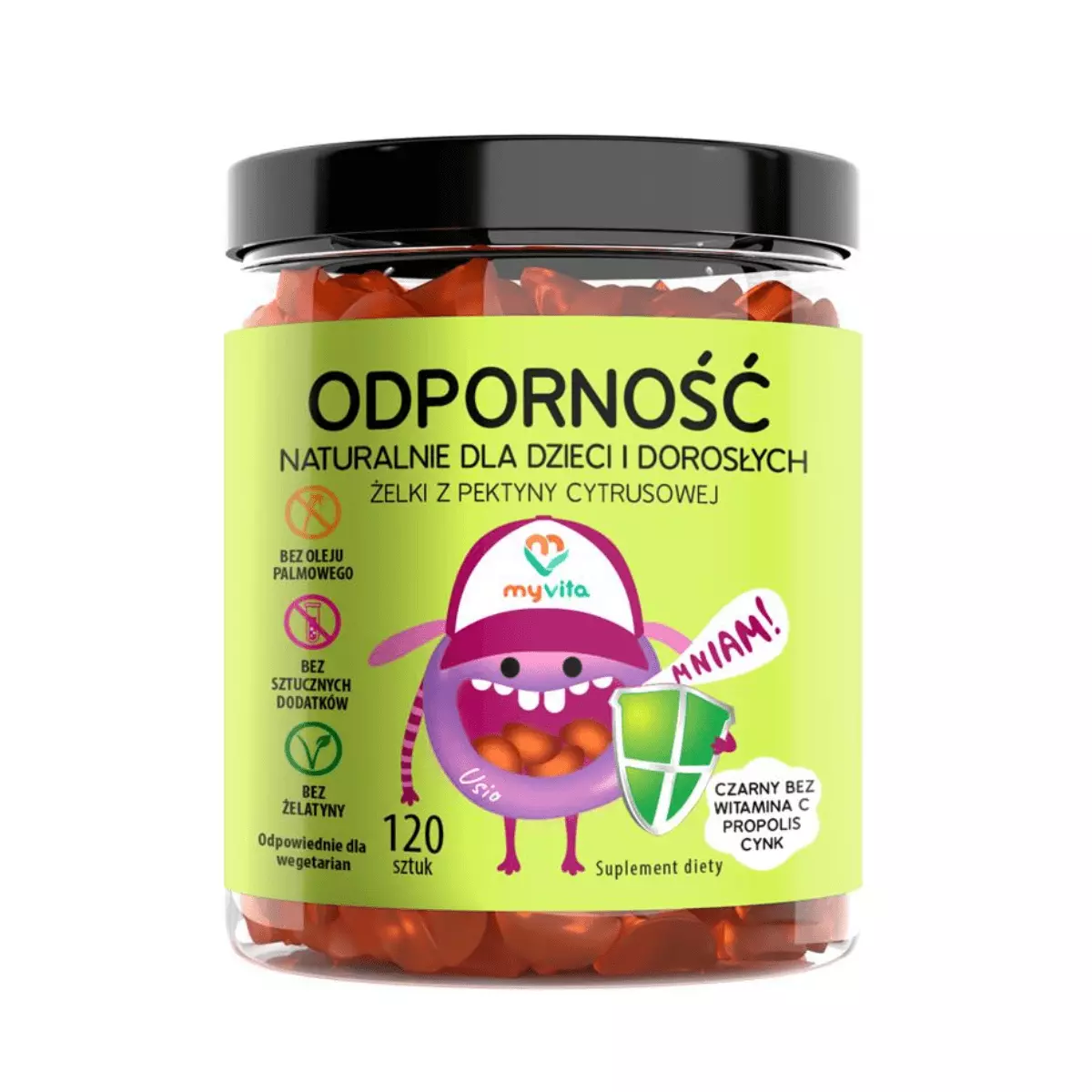 ODPORNOŚĆ Naturalne Żelki na Odporność dla dzieci i dorosłych (120 szt) MyVita ODPORNOŚĆ Naturalne Żelki na Odporność dla dzieci i dorosłych (120 szt) MyVita