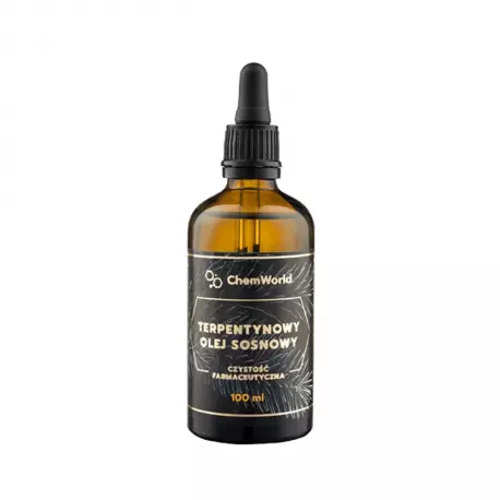 Terpentynowy Olej Sosnowy Terpentyna Sosnowa 100 ml Szklana Butelka ChemWorld
