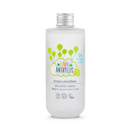 Woda Micelarna dla Dzieci Bezzapachowa Naturalne Prebiotyki Szklane Opakowanie ZERO WASTE 200 ml Pierpaoli Baby Anthyllis Zero